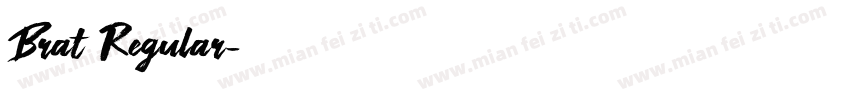Brat Regular字体转换